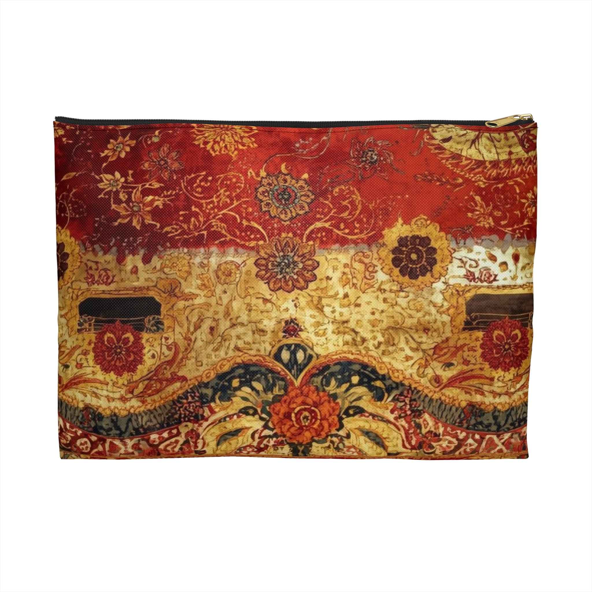 Elegant Floral Accessory Pouch for Stylish Organization